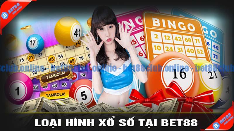 Các loại hình xổ số hấp dẫn tại bet88